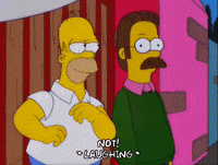 homer simpson laughing GIF