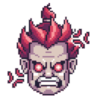 Angry Street Fighter Sticker