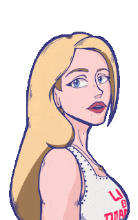 Tired Mean Girls Sticker