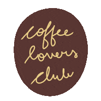 Coffee Club Love Sticker