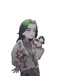 lucaorlando pokemon billie eilish duh pretzel Sticker