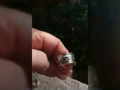 gold ring rotating rings GIF