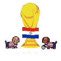 World Cup Paraguay Sticker by HotDogs