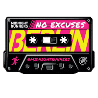 Midnight-Runners berlin no excuses noexcuses midnight runners Sticker