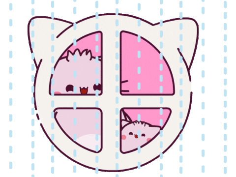 Rainy Day Love Sticker by Pembe