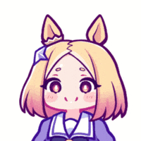 Aya_chan1221 cry chibi uma umamusume GIF