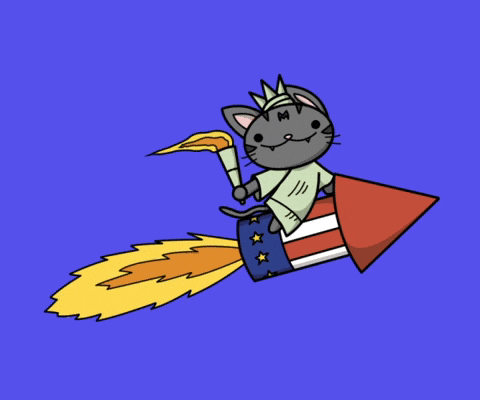 Celebrate United States GIF by Tutimon