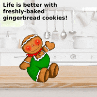 Christmas Gingerbread Cookie GIF
