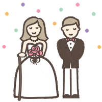 Wedding Sticker by Polka Dot Bride