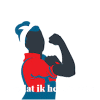 Girl Power Spierbal Sticker by Omdat ik het verdien