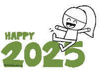 Happy Feliz Sticker by Minka Comics