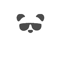 Sunglasses Panda Sticker by RHEMA Rheintalmesse