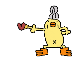 Bird Chicken Sticker by ぴょろりんちょ（ひよこ人間ぴよ）