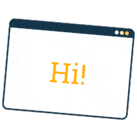 amaiadsgn hi internet web website Sticker