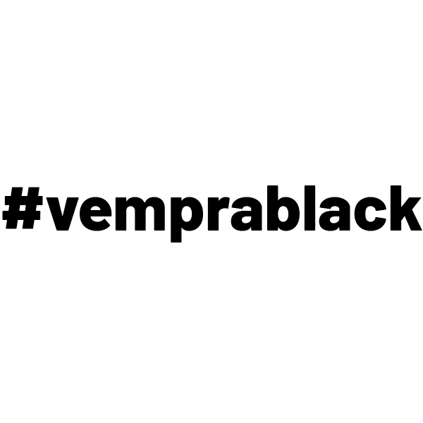 vemprablack giphyupload black vem pra black black is the new black Sticker