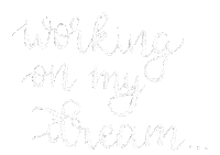 Work Lettering Sticker