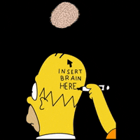 Ophelias homer simpson vintage tired bart simpson GIF