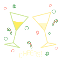 Christmas Cheers Sticker by artistrykorea