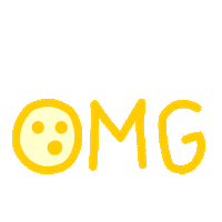 Oh My God Wow Sticker