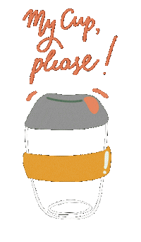 Cup Say No Sticker