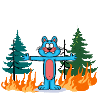 Climate Change Fire Sticker by Bahçeşehir Koleji