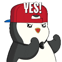 Happy Lets Go Sticker by Pudgy Penguins