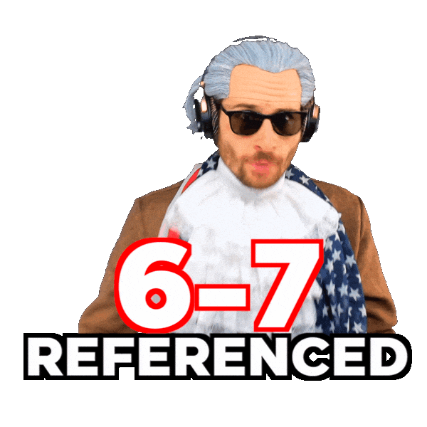 6 7 Number Meme Sticker