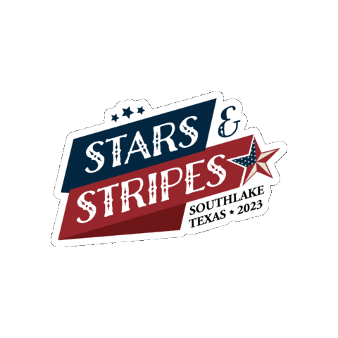 Stars And Stripes Sticker by Experience Southlake