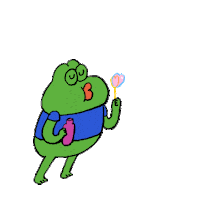 mattandmegs love heart bubble peepo Sticker