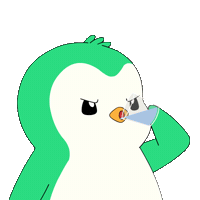 Angry Penguin Sticker by Abster