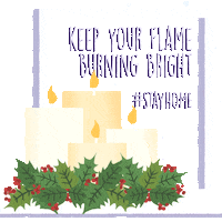 Stay Inside Merry Christmas Sticker by INTO ACTION