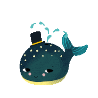 Splash Whale Sticker by MK Event
