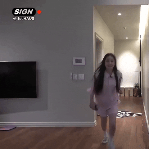 K Pop Running GIF