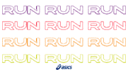 Run Running Sticker by ASICS
