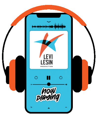 LeviLesinProductions giphyupload music listen levi Sticker