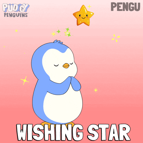 Pray Make A Wish GIF by Pudgy Penguins