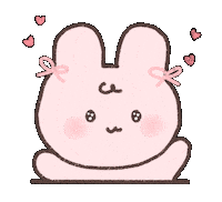 Heart Rabbit Sticker