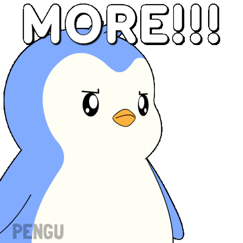 Tell Me More Sticker by Pudgy Penguins