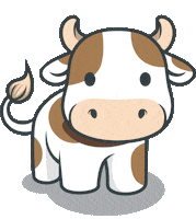 momo_001 cow farmer adm agri Sticker