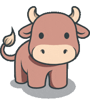 momo_001 cow farmer adm agri Sticker