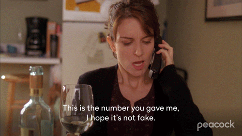 30 Rock Fake Number GIF by PeacockTV