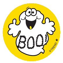 80S Ghost Sticker by TREND enterprises, Inc.