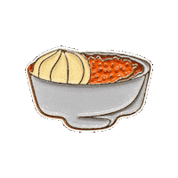 pinnedpins food africa bowl pin Sticker