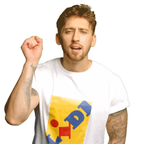 lidldeutschland giphyupload hello wave hey Sticker