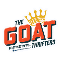 GoodwillFinds goat sustainable secondhand thrift Sticker