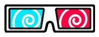 3D Glasses Sticker by Magnus Snickars