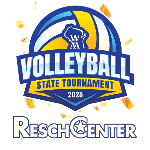 Green Bay Volleyball Sticker by Resch Center Complex
