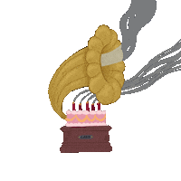 hellagnst cake cozy grammophon hellart Sticker