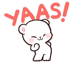 milk yes Sticker by milkmochabear
