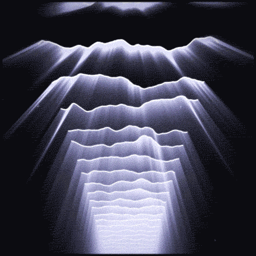 glow black and white GIF by Erica Anderson